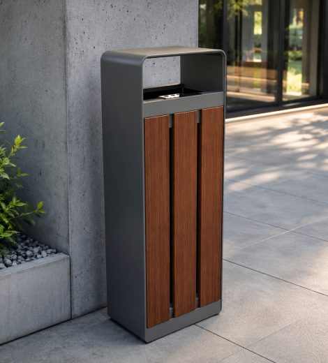 QUADRAT típusú egytartályos hulladékgyűjtő tetővel (35 L, 110 L)